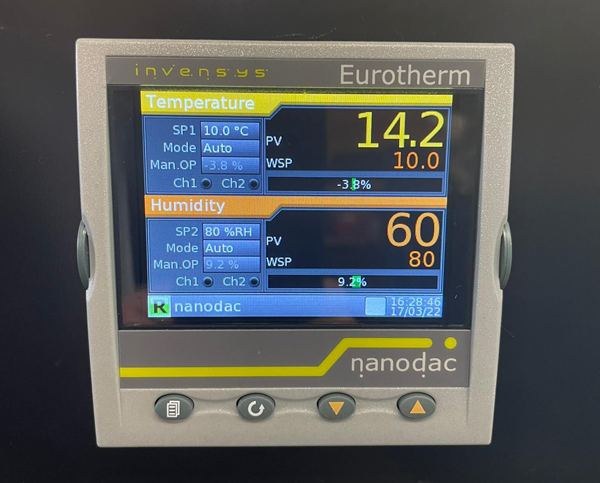 Climatec Test Chamber Nanodac Controller